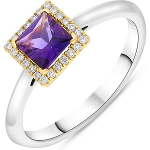 C W Sellors Precious Gemstones 18ct Yellow Gold Sapphire Diamond Princess Cut Half Eternity Ring D - N